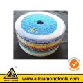 4-Zoll-Diamant-Polierpads Wet/Dry 3 STEP Set für Granitstein